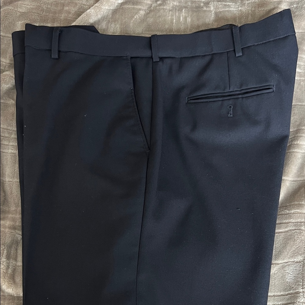 Classic Black Dress Pants with non slip waist band. 42R
